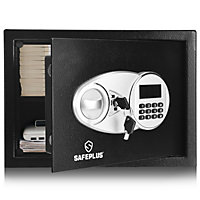 Costway 15L Digital Security Safe Box Electronic Money Cash Jewelry Safecase W/ Keys