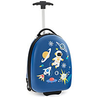 Costway 16" Kids Carry On Luggage Rolling Portable Travel Hard Shell Suitcase W/ Wheels