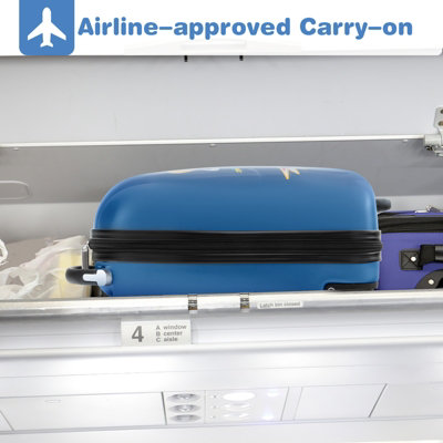 Costway 16" Kids Carry On Luggage Rolling Portable Travel Hard Shell Suitcase W/ Wheels - 6