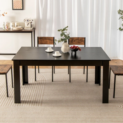 Costway 160 x 80 CM Large Dining Table 6-8 People Morden Kitchen Table