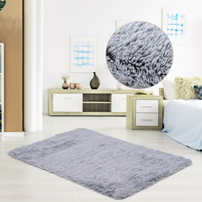 Costway 180 x 120cm Modern Soft Shag Rug Ultra Soft Fluffy Throw Carpets