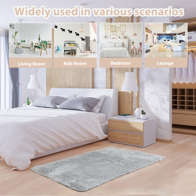 Costway 180 x 120cm Modern Soft Shag Rug Ultra Soft Fluffy Throw Carpets - 5