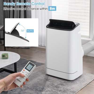 Costway 18000 BTU 4-in-1 Portable Air Conditioner Air Cooling Fan Dehumidifier AC Unit - 3