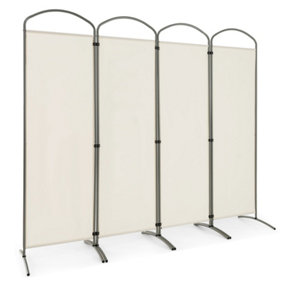 Costway 188cm Folding Privacy Screen 4-Panel Room Divider Privacy Protection