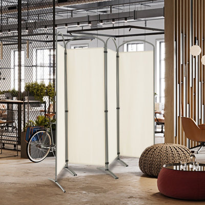 Costway 188cm Folding Privacy Screen 4-Panel Room Divider Privacy ...