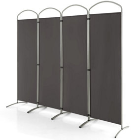 Costway 188cm Folding Privacy Screen 4-Panel Room Divider Privacy Protection