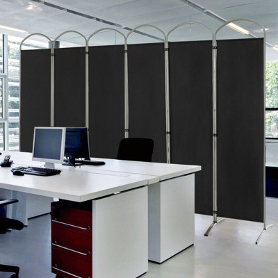 Costway 188cm Privacy Screen Panel Folding Room Divider Fabric Wall Divider