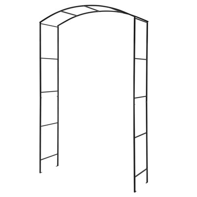 Costway 2.3M Metal Garden Arch Heavy Duty Arbor Climbing Trellis Pergola Decoration