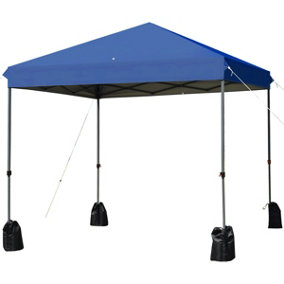 Costway 2.4x2.4m Folding Pop UP Canopy Tent Gazebo Marquee Garden Patio