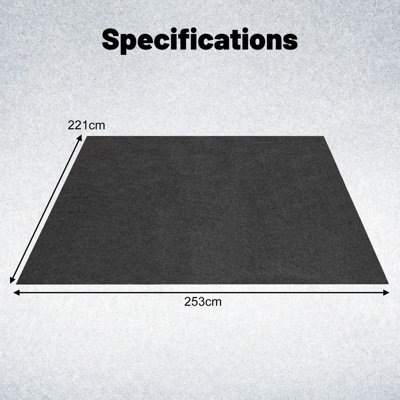 Wasbaar in de garage vloermat: antislip, 183 x 91,5 cm, voor auto's en huishoudens, op maat gesneden, garagevloermat brand en product_type