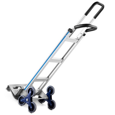 Costway 2-In-1 Aluminum Hand Truck Convertible Stair Climbing Cart and Dolly