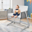 Costway 2-in-1 Baby Bedside Crib Bassinet and Sofa