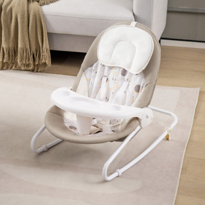 Costway 2-in-1 Baby Swing Electric Toddler Bouncer with 5 Swing Speed 3 Timer and Music - 4