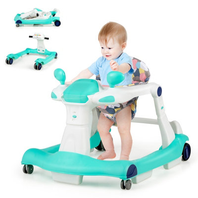 Costway Babyjoy 4-in-1 Baby Walker Foldable Activity Push Walker