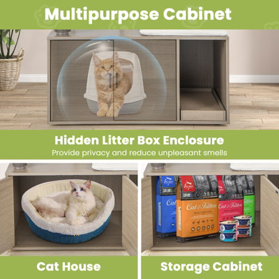 Litter box clearance cat tree combo