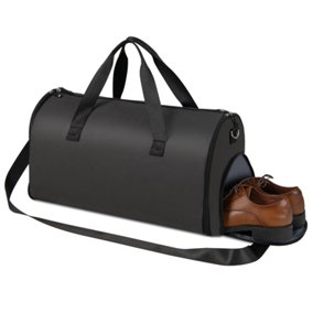 Costway 2-in-1 Hanging Suit Travel Bag Carry-on Garment Bag Convertible Duffel Bag