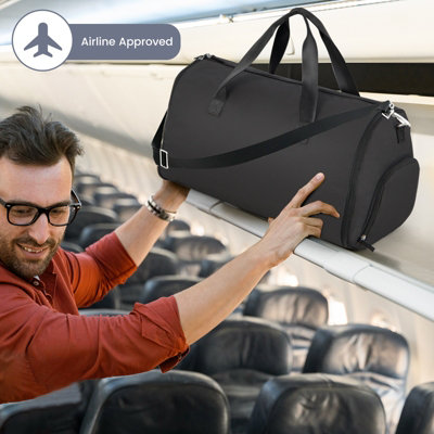 Costway 2-in-1 Hanging Suit Travel Bag Carry-on Garment Bag Convertible Duffel Bag - 8