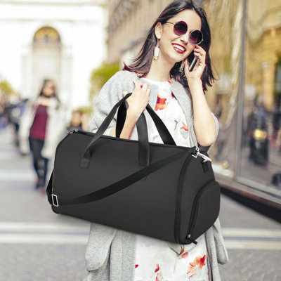 Costway 2-in-1 Hanging Suit Travel Bag Carry-on Garment Bag Convertible Duffel Bag - 9