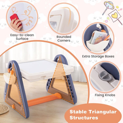 COSTWAY 2-in-1 bijzetbed & wieg, inklapbaar, draagbaar babybed met 7 verstelbare hoogtes, matras en draagtas en riem, verstelbaar reisbed voor pasgeborenen tot 6 maanden, grijs