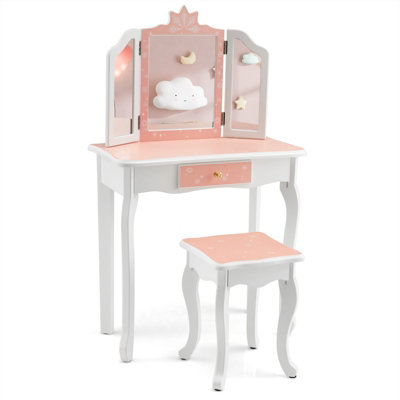 2 designer outfits to mix and match with outlet Vanity PLAYSET-sdf684