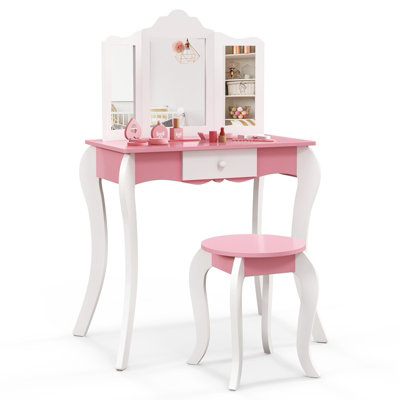 Folding on sale vanity desk