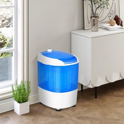 Costway 2-in-1 Mini Washing Machine Single Tub Washer and Spin Dryer W/ Timing Funtion - 9