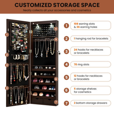 Super deal 2 in online 1 jewelry cabinet