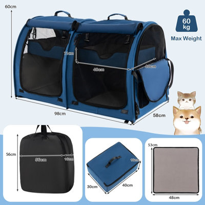 Cat Carrier Large 23/mo Finance Mispace Portable Twin