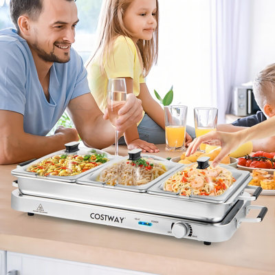 Chefman Gril électrique XL avec contrôle de température amovible, grill