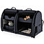 Costway 2-in-1 Twin-compartment Pet Carrier for Large Medium Small Cats  w/ Carry Bag Ground Stakes