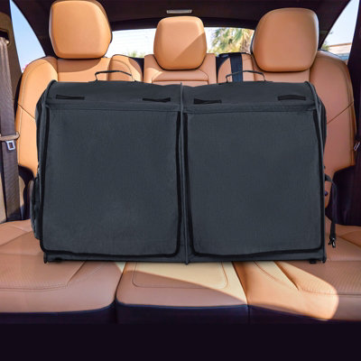Costway 2-in-1 Twin-compartment Pet Carrier for Large Medium Small Cats  w/ Carry Bag Ground Stakes - 3