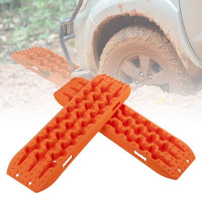 Costway 2 PCS 4WD Recovery Traction Tracks Mats OffRoad Traction