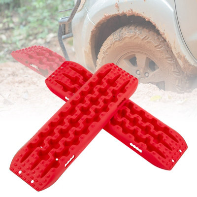 Costway 2 PCS 4WD Recovery Traction Tracks Mats OffRoad Traction