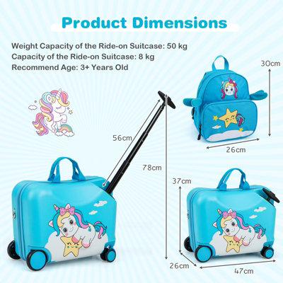 Ride on carry on suitcase online