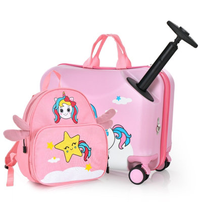 2 piece kids luggage best sale travel set