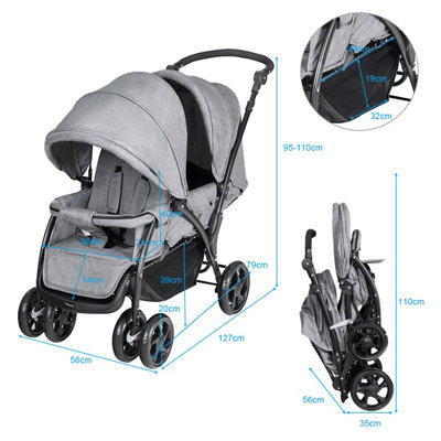 Stroller Hook,Babyfond 2 Pack of Multi Purpose Hooks - 360 Degree Swivel  Firm Non-Slip Stroller Hook for Buggy,Baby Carrier,Bike Bicycle,Car Headrest