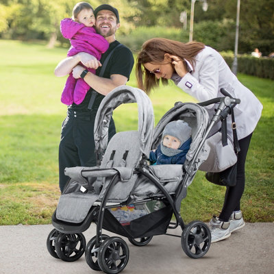 Costway double hot sale stroller reviews