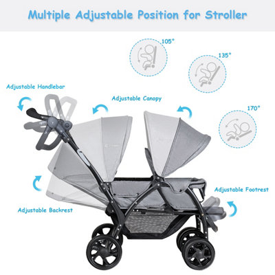 Costway double stroller reviews deals