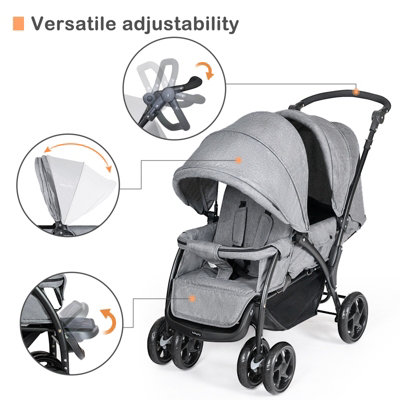 Costway double stroller on sale