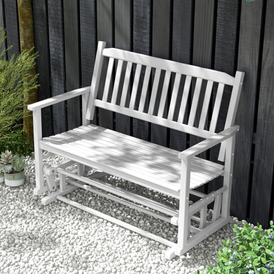 Wood glider bench hotsell
