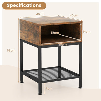 Costway industrial end deals table