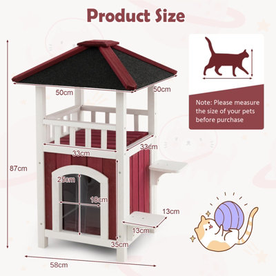 Weatherproof best sale cat house