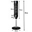 Costway 2000W Electric Tower Fan Heater Oscillating Ceramic PTC W/ Digital Timer & Remote