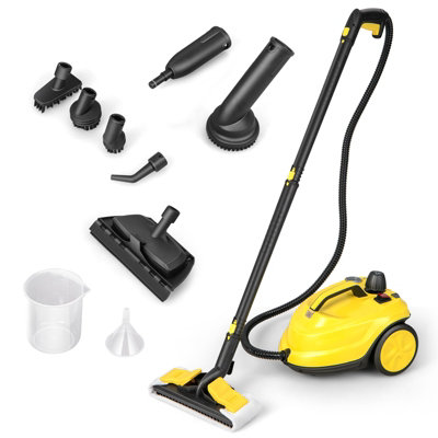 Costway 2000W Rolling Steam Mop Hand Held Cleaner Steamer Floor Carpet ...