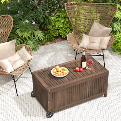Outdoor storage table bench hotsell
