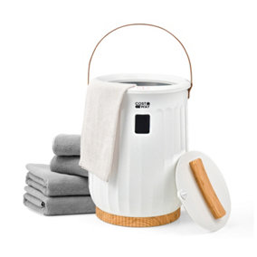 Costway 20L Towel Warmer Bucket Towel Warmer Spa Towel Heater with LED Display Timer