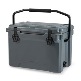 Costway 23L Rotomolded Cooler Insulated Portable Ice Chest w/ Integrated Cup Holders