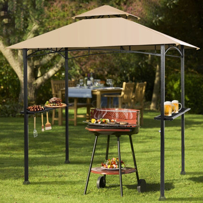 Morocco Brown gazebo with grill – Arredo Giardino Peruch