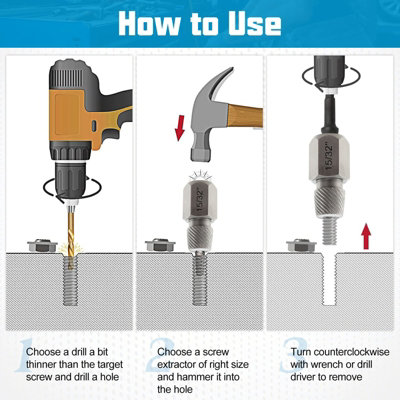 COSTWAY 27 Pcs Screw Extractor Set Dual Headed Easy Out Bolt Removal ...