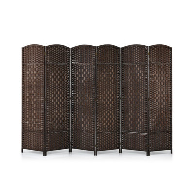 Costway 271 x 180cm 6-Panel Room Divider Folding Privacy Screen